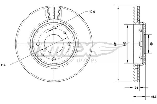 TOMEX Brakes TX 70-69...